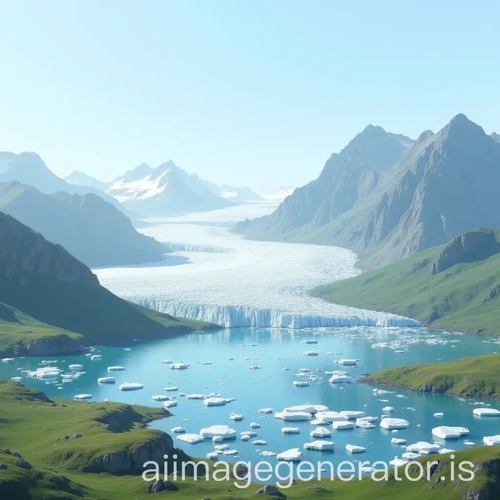 PostIce-Age-Landscape-with-Glacial-Melt-and-Alpine-Views
