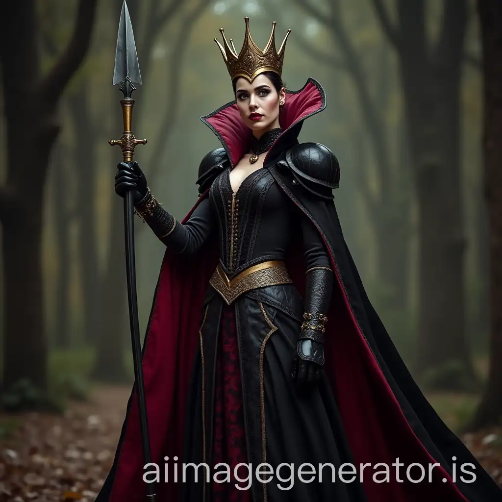 Evil-Queen-Standing-with-Rapier-in-Hand