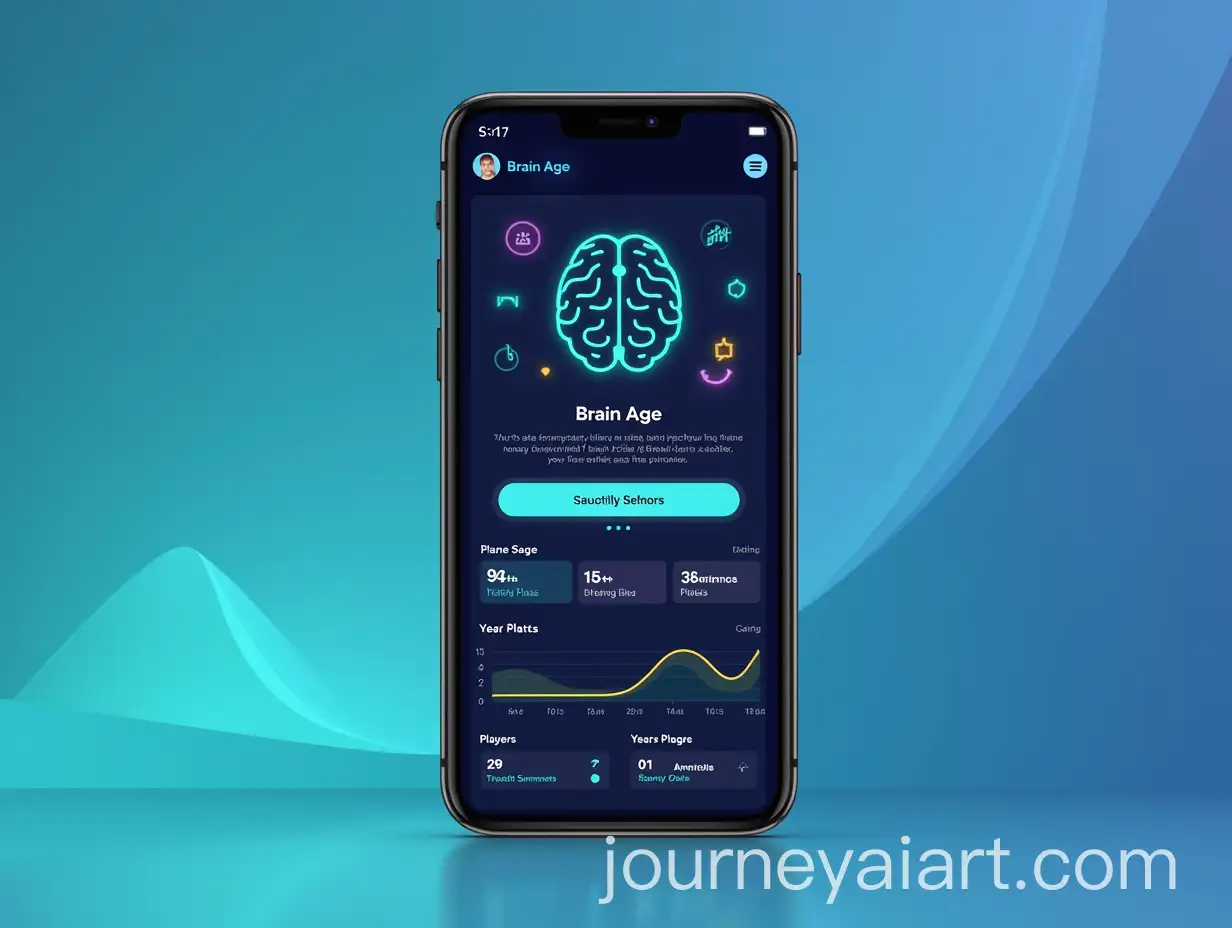 Brain-Age-Mobile-App-UI-with-Progress-Tracking-Features