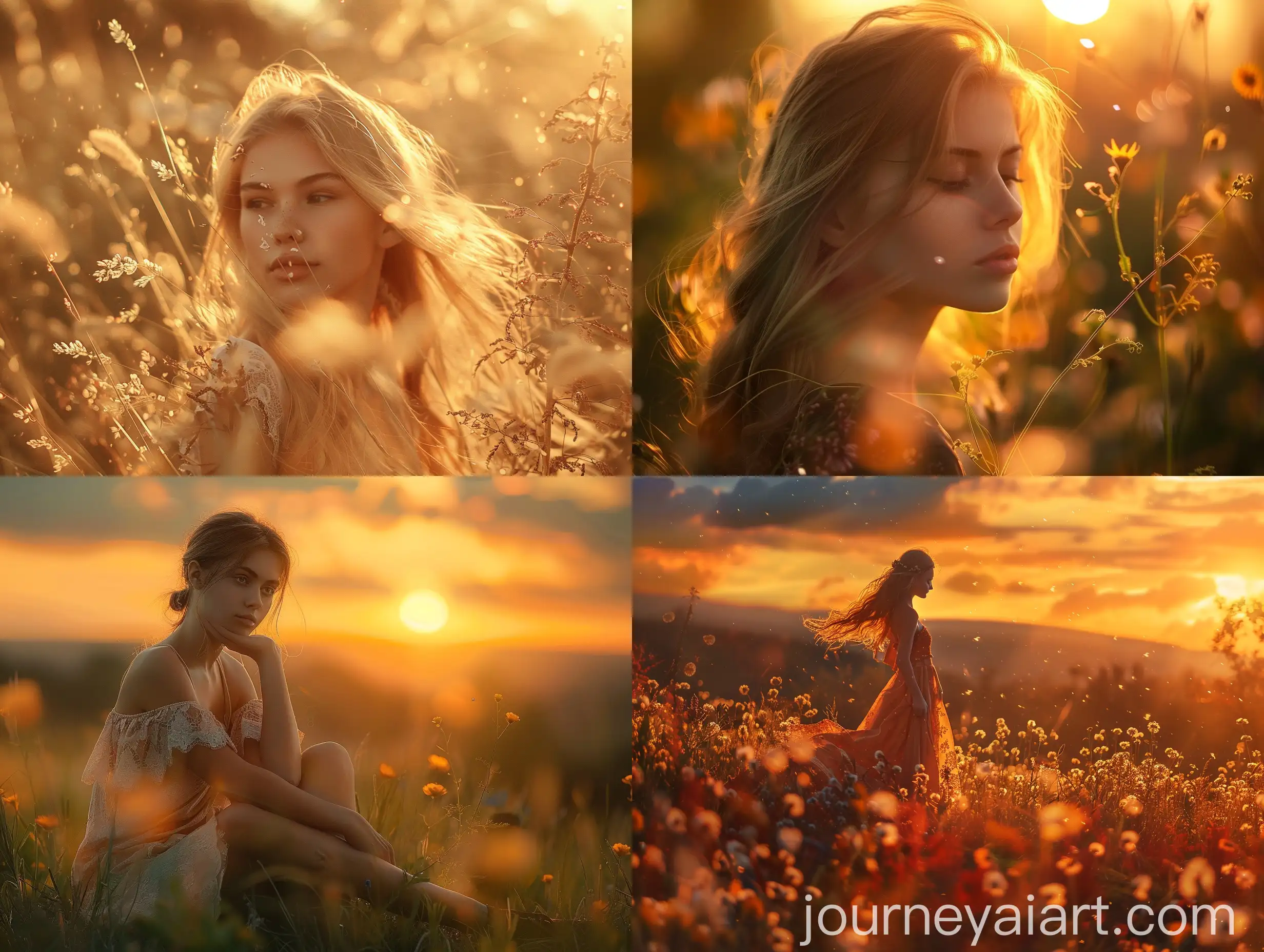 Child-Playing-in-Sunset-Rays
