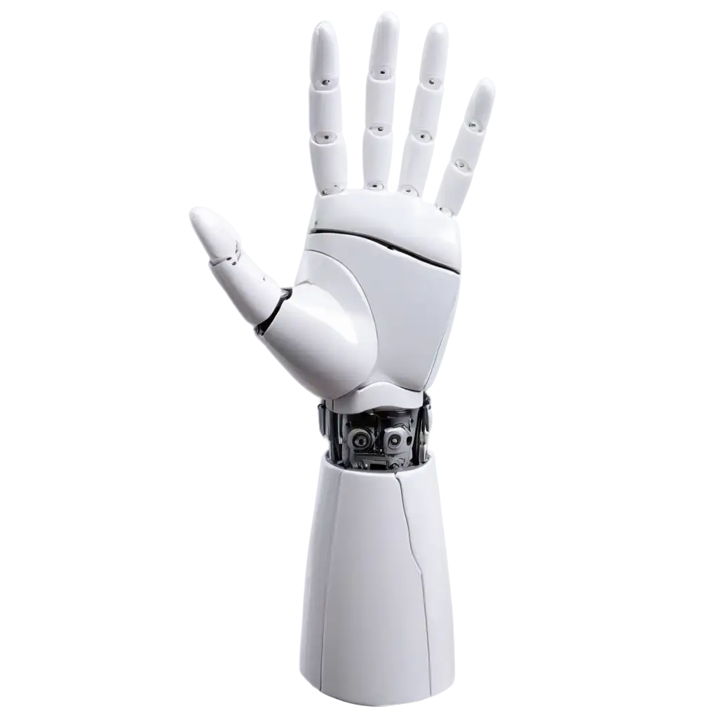 Robot-Hand-White-Looking-Up-PNG-Creative-AI-Art-for-Modern-Designs