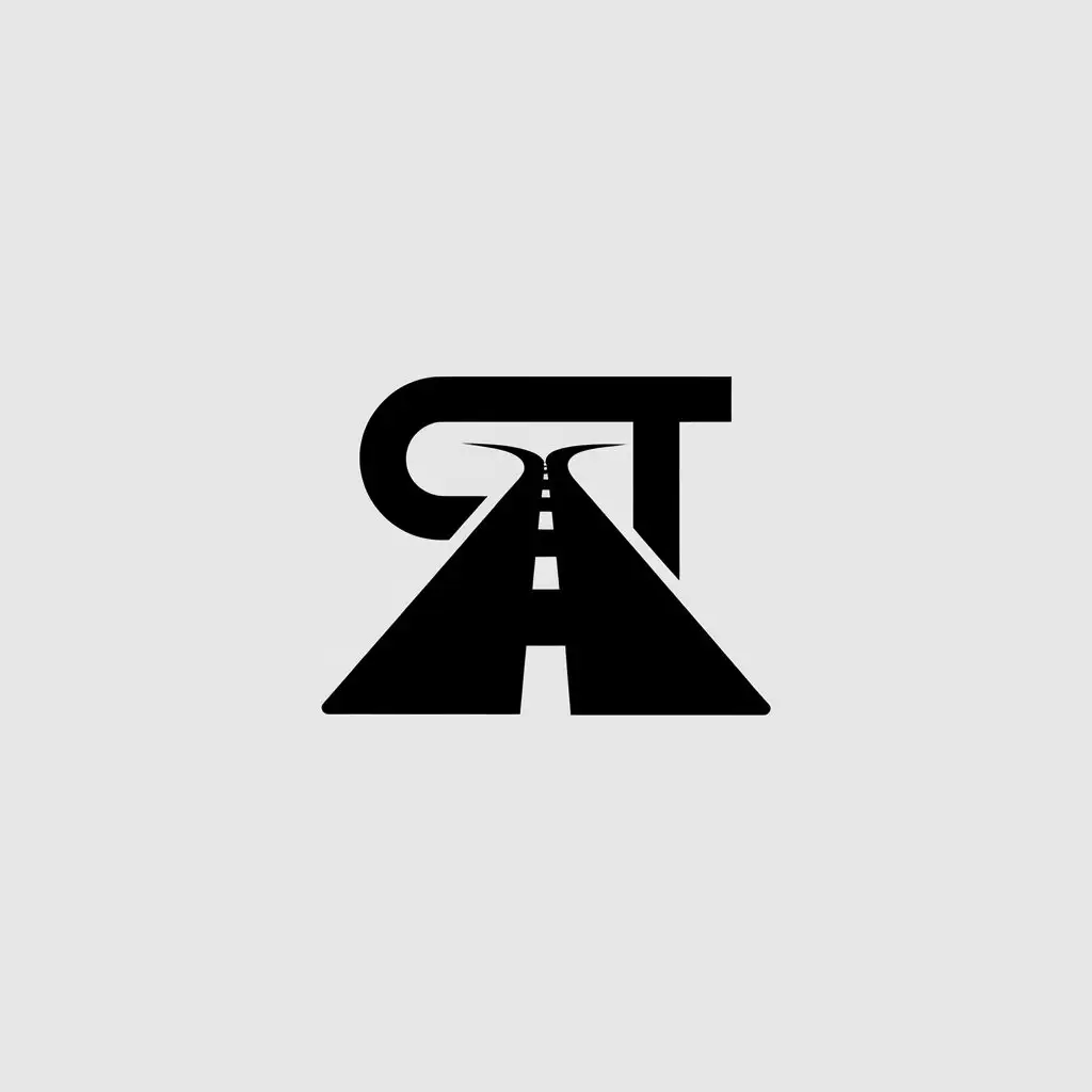 LOGO Design for C T Minimalistic Vector Logo with Road Symbol for Automotive Industry