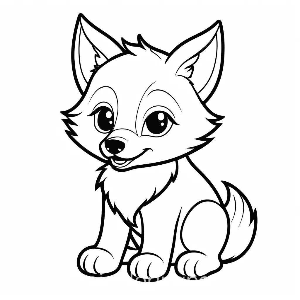 Baby-Wolf-Coloring-Page-Black-and-White-Line-Art-for-Kids