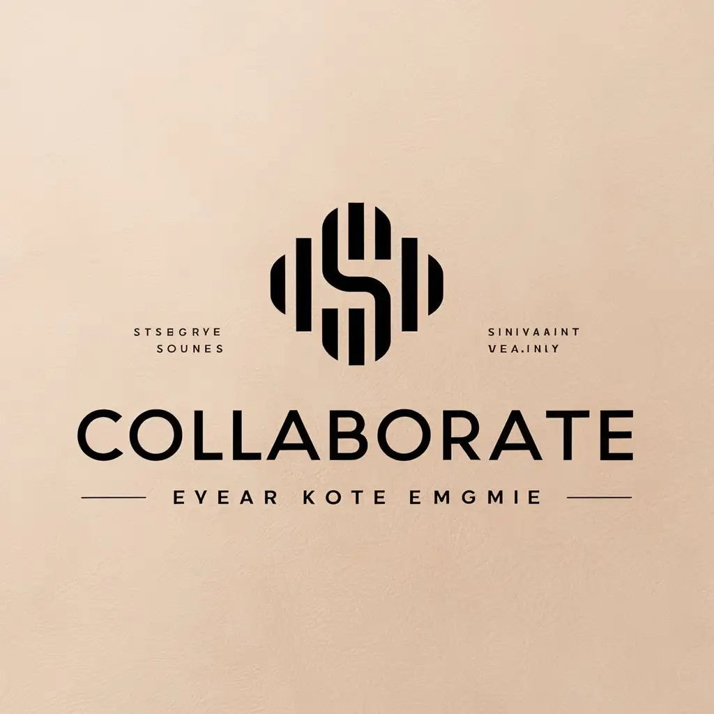 a vector logo design,with the text "collaborate", main symbol:SH,Moderate,be used in Legal industry,clear background