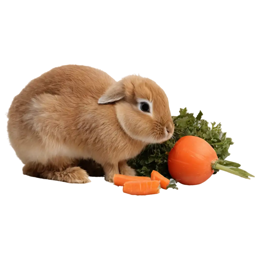 HighQuality-PNG-Image-of-Rabbit-Eating-Carrot-Artistic-AIGenerated-Illustration