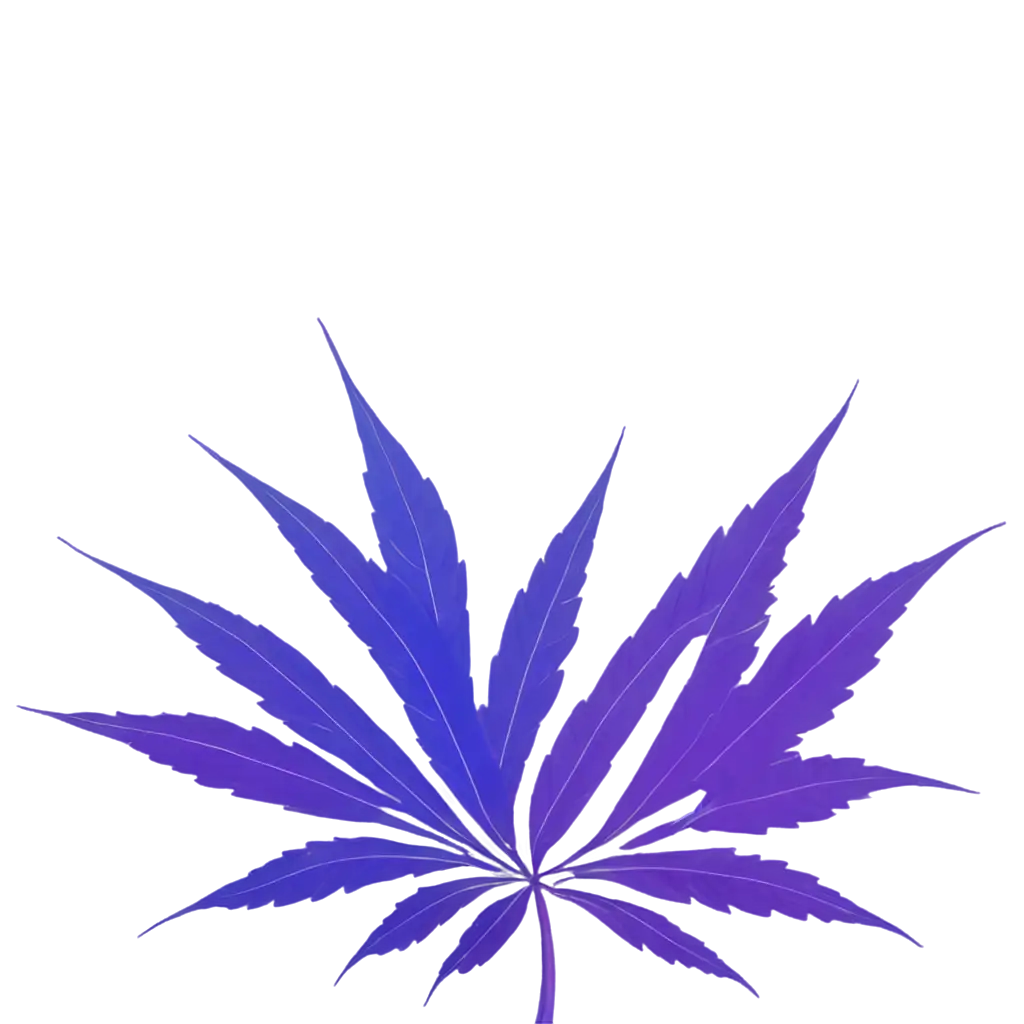 HighQuality-PNG-of-Purple-and-Blue-Weed-Leaf-for-Creative-Use