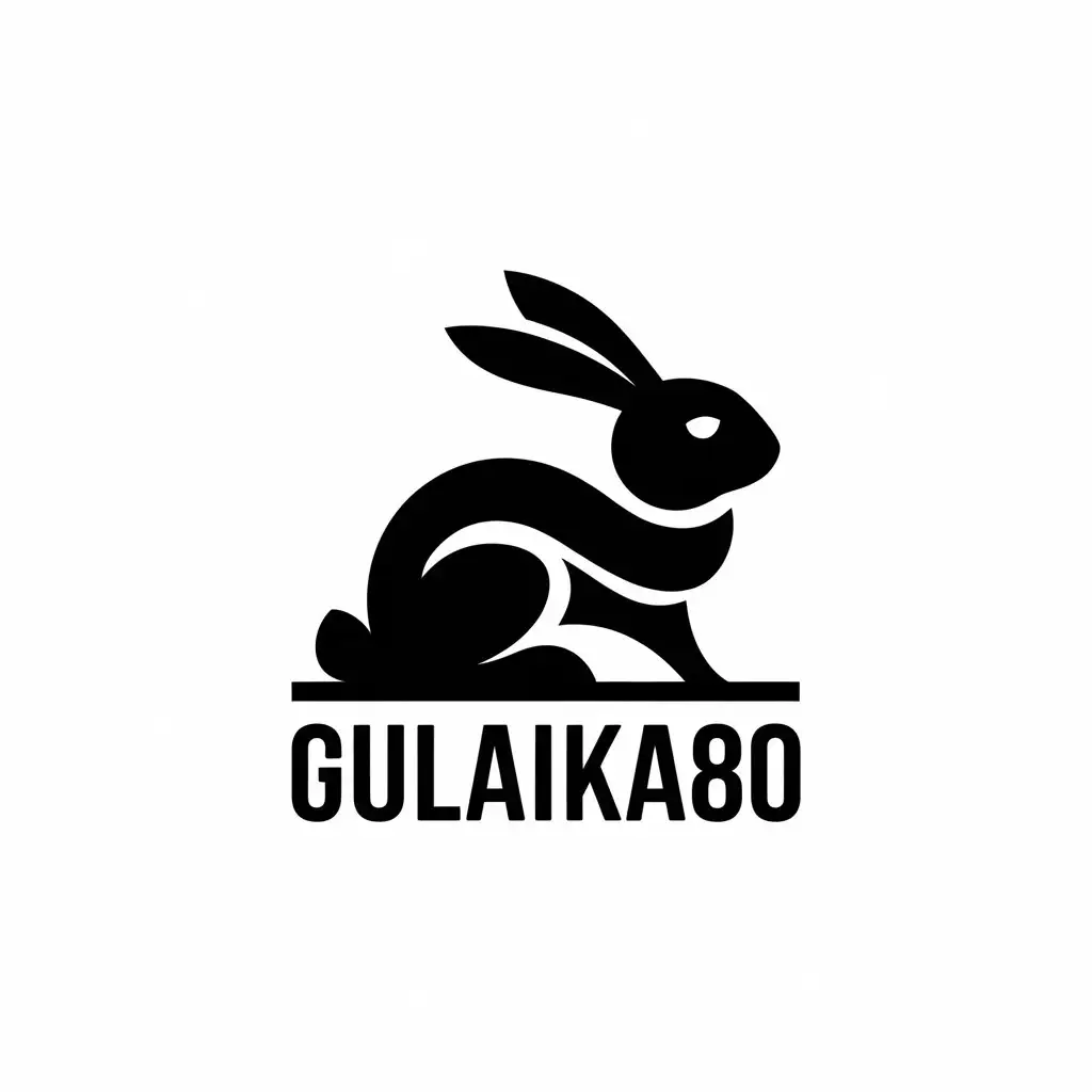 LOGO-Design-For-Gulaika80-Rabbit-Symbol-with-Moderate-Clear-Background