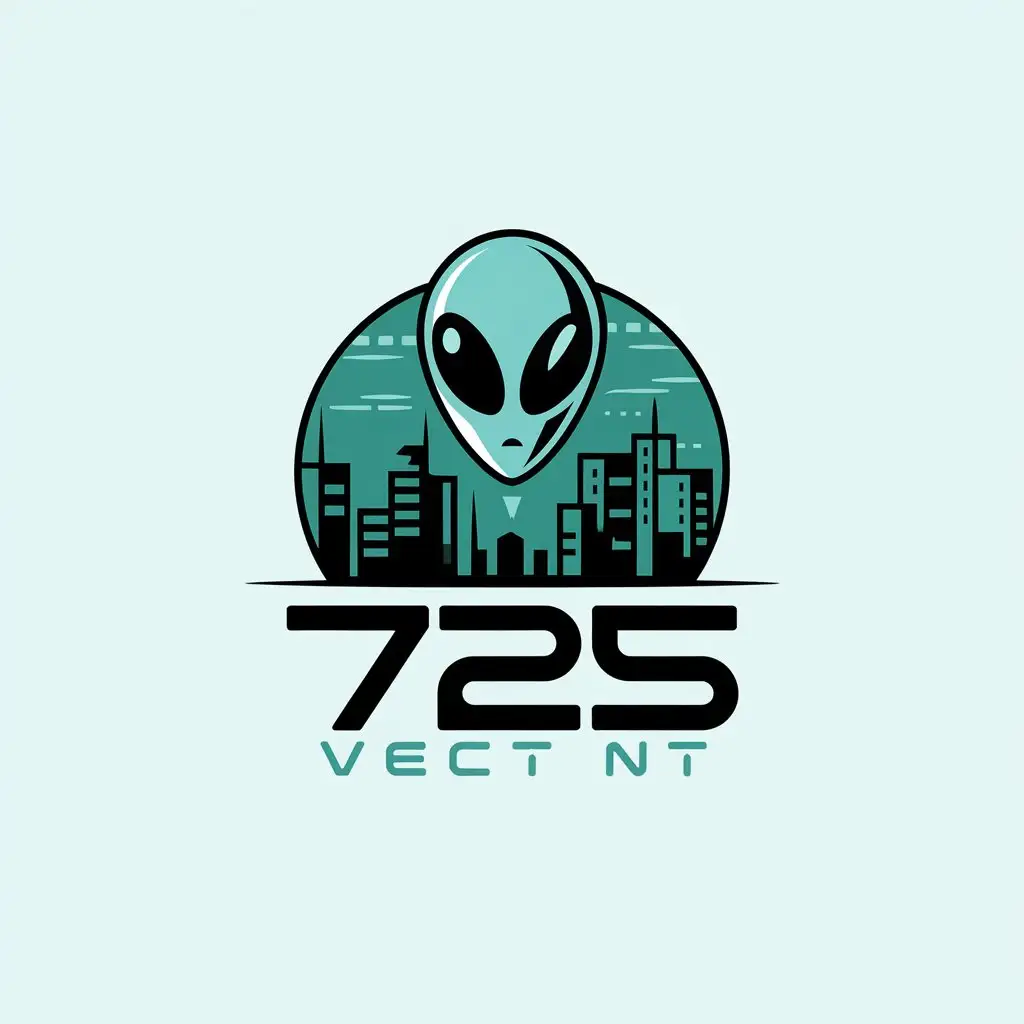 LOGO Design for 725 Minimalistic Alien Spacecraft with Clear Background Theme