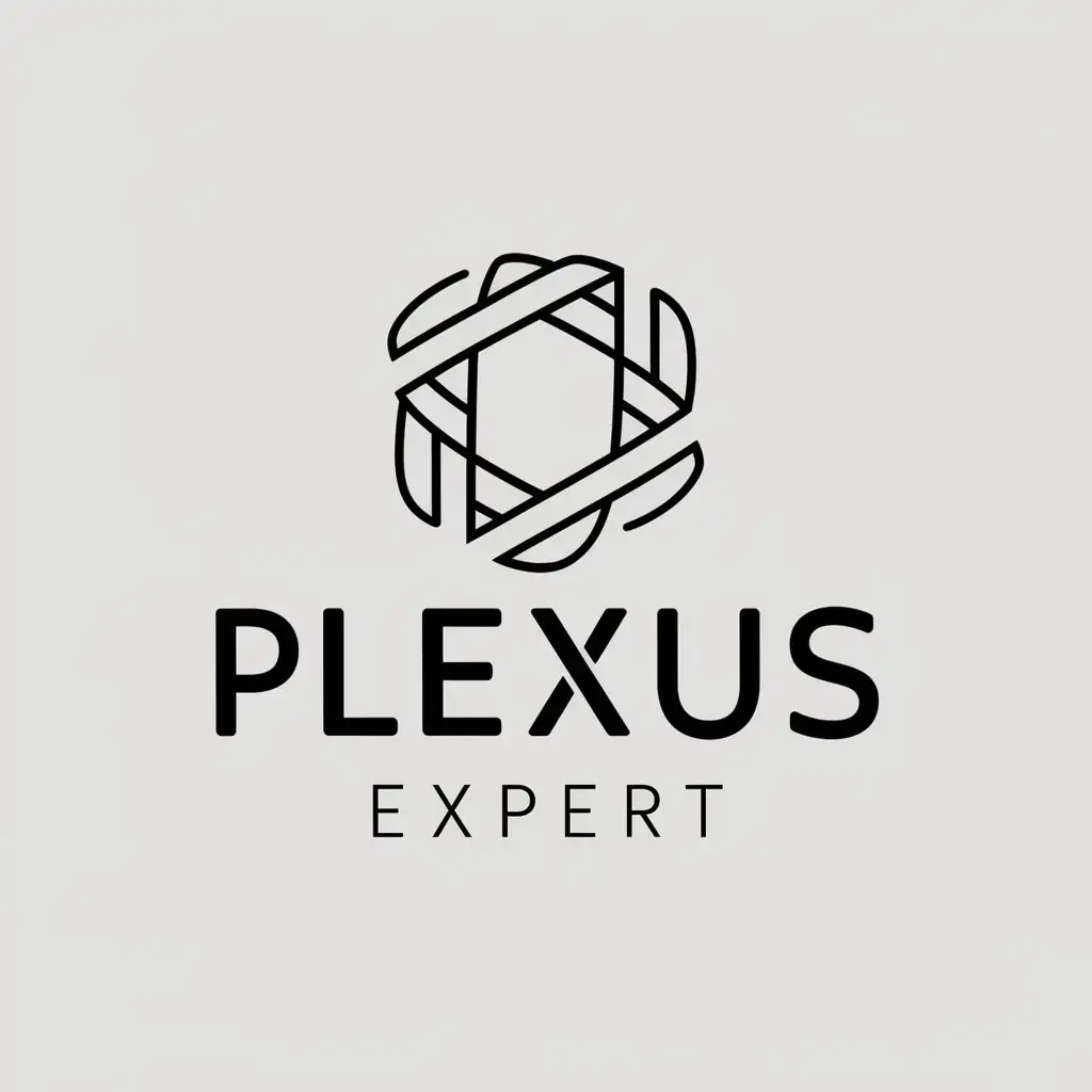 LOGO Design For Plexus Expert Green White with Geometric Network Theme