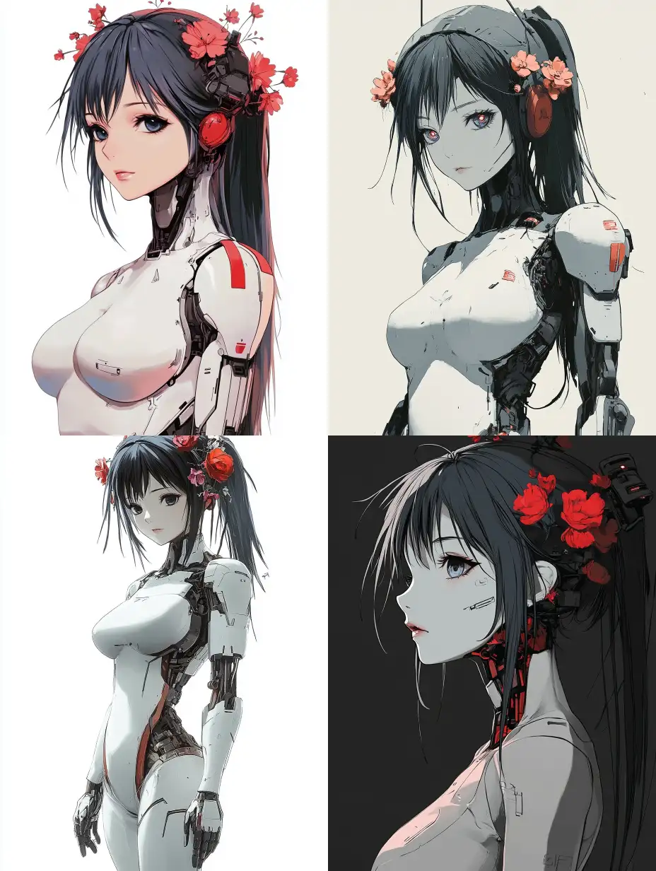 Anime-Style-Robot-and-Female-Human-Character-Fusion