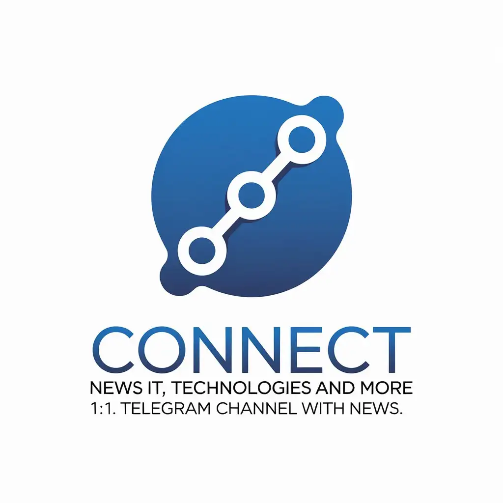 LOGO Design for Connect Connect News IT TechnologyThemed Vector with Modern Symbolism