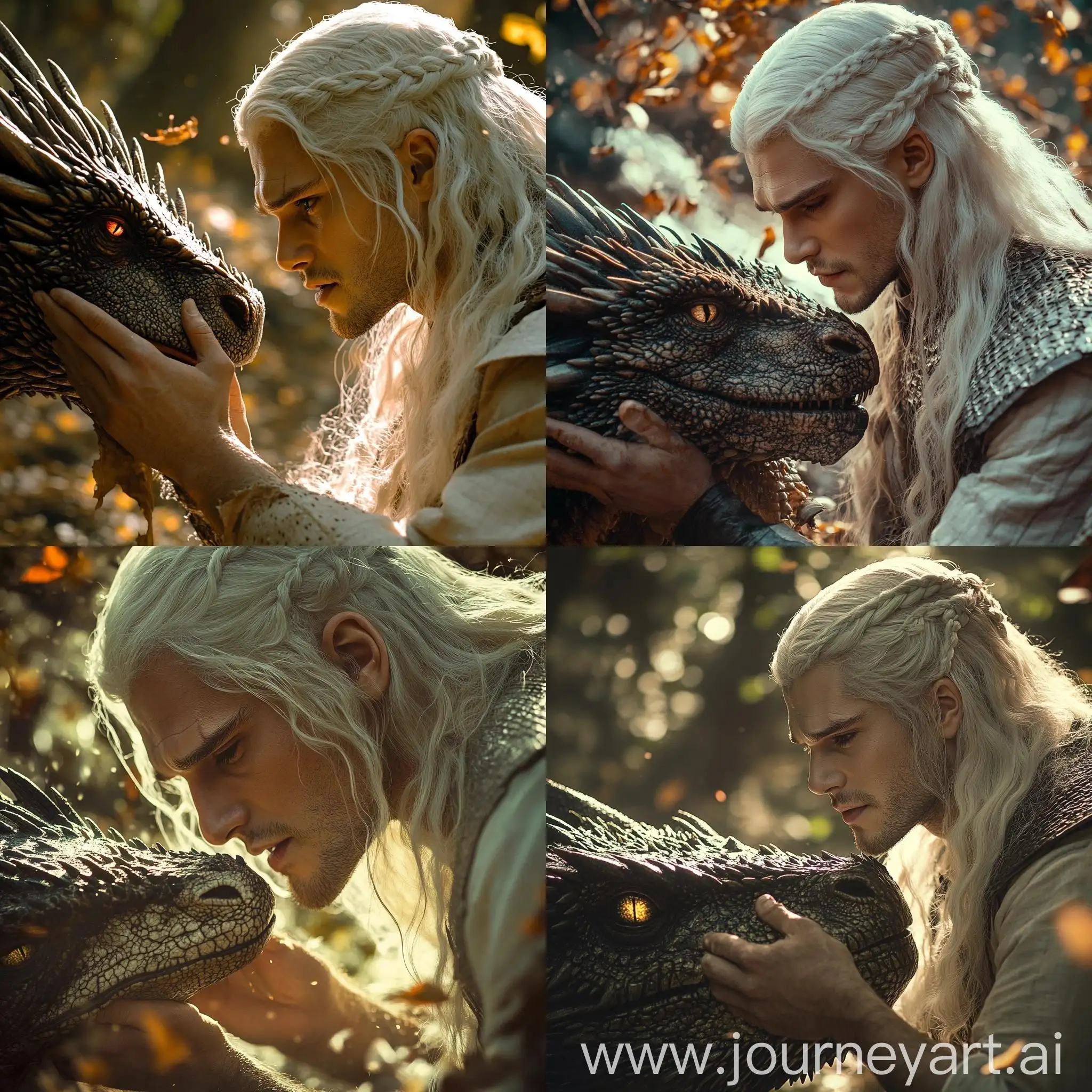 Henry-Cavill-as-Aegon-Targaryen-Petting-Dragon-in-Dramatic-Sunlight