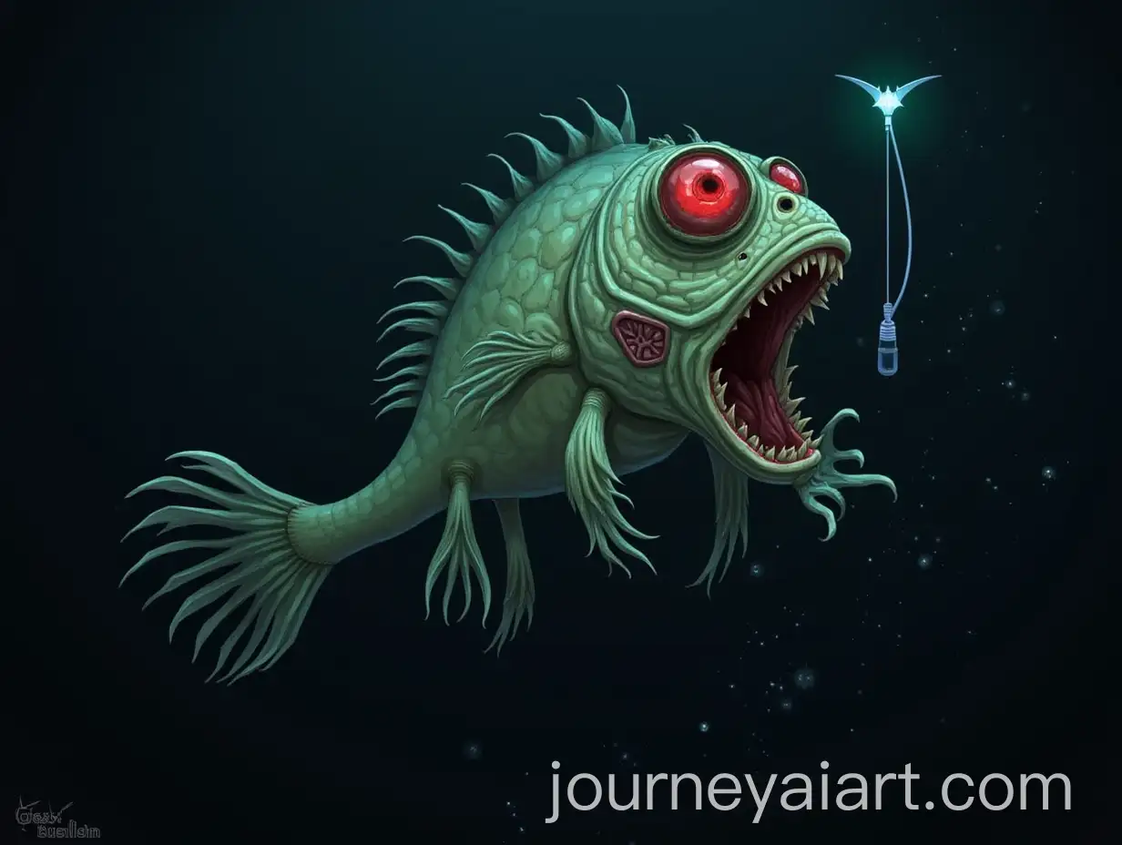 AnglerfishBasilisk-Hybrid-with-Glowing-Lure-and-Petrifying-Gaze-in-the-Deep-Sea