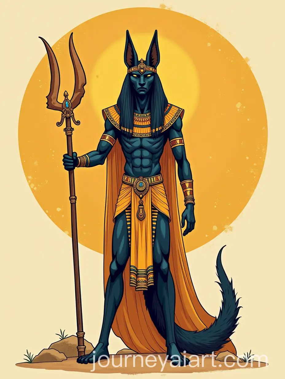 FullBody-Illustration-of-the-Great-God-Anubis-in-Mythological-Style