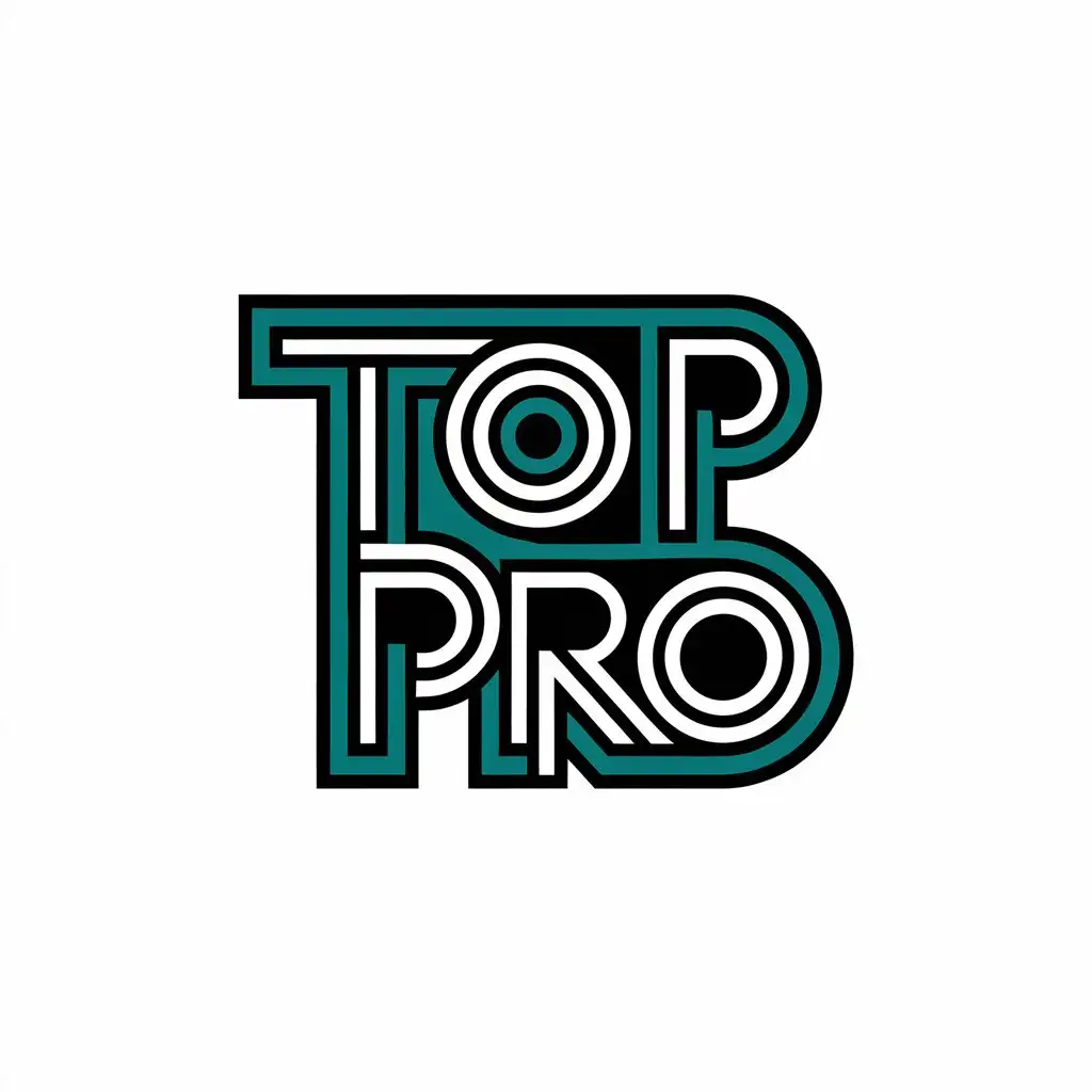 a vector logo design,with the text "Top Pro", main symbol:can be a T and a P,Moderate,be used in Entertainment industry,clear background