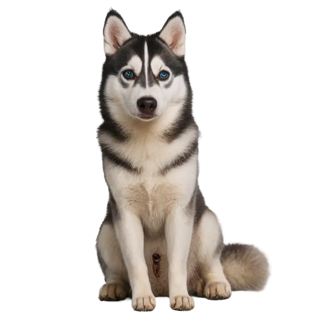 Siberian-Husky-Posing-for-Camera-HighQuality-PNG-Image-for-Versatile-Usage