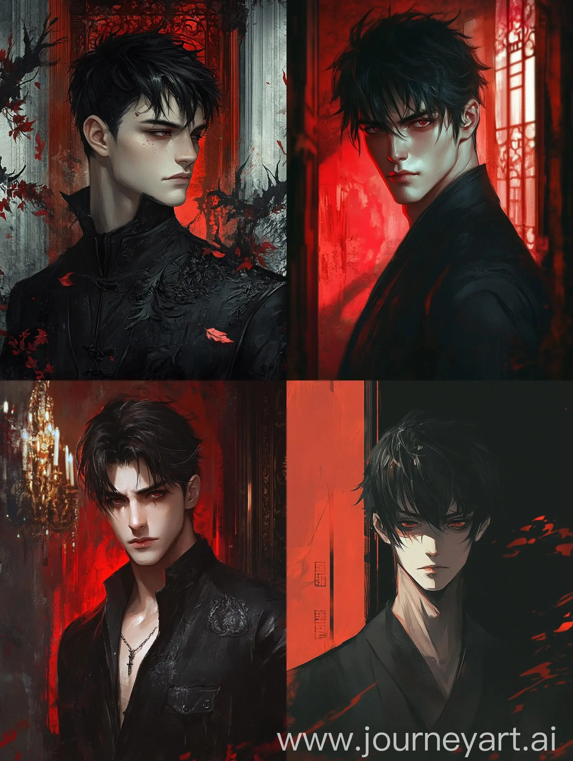 Anime-Style-Portrait-of-Intense-Attractive-Man-in-Elegant-Mansion