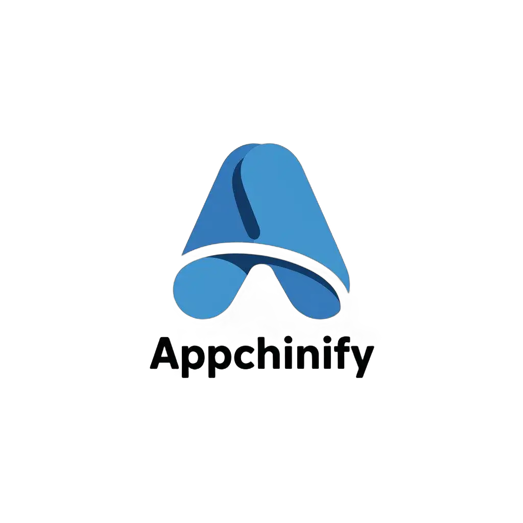 LOGO-Design-for-AppChinify-Minimalistic-Blue-A-with-Tech-Industry-Appeal