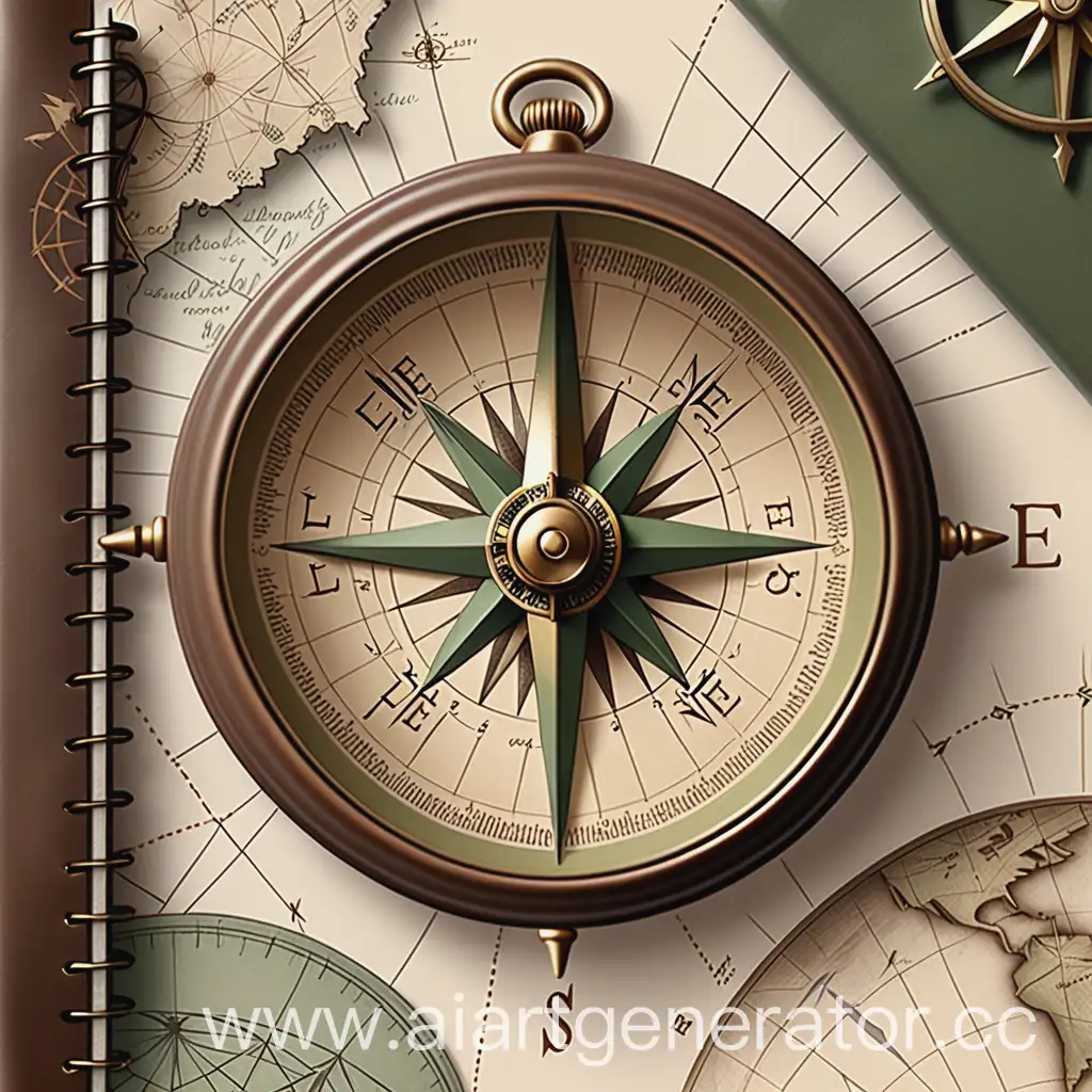 Antique-Compass-Design-with-Travel-Maps-and-Mountains