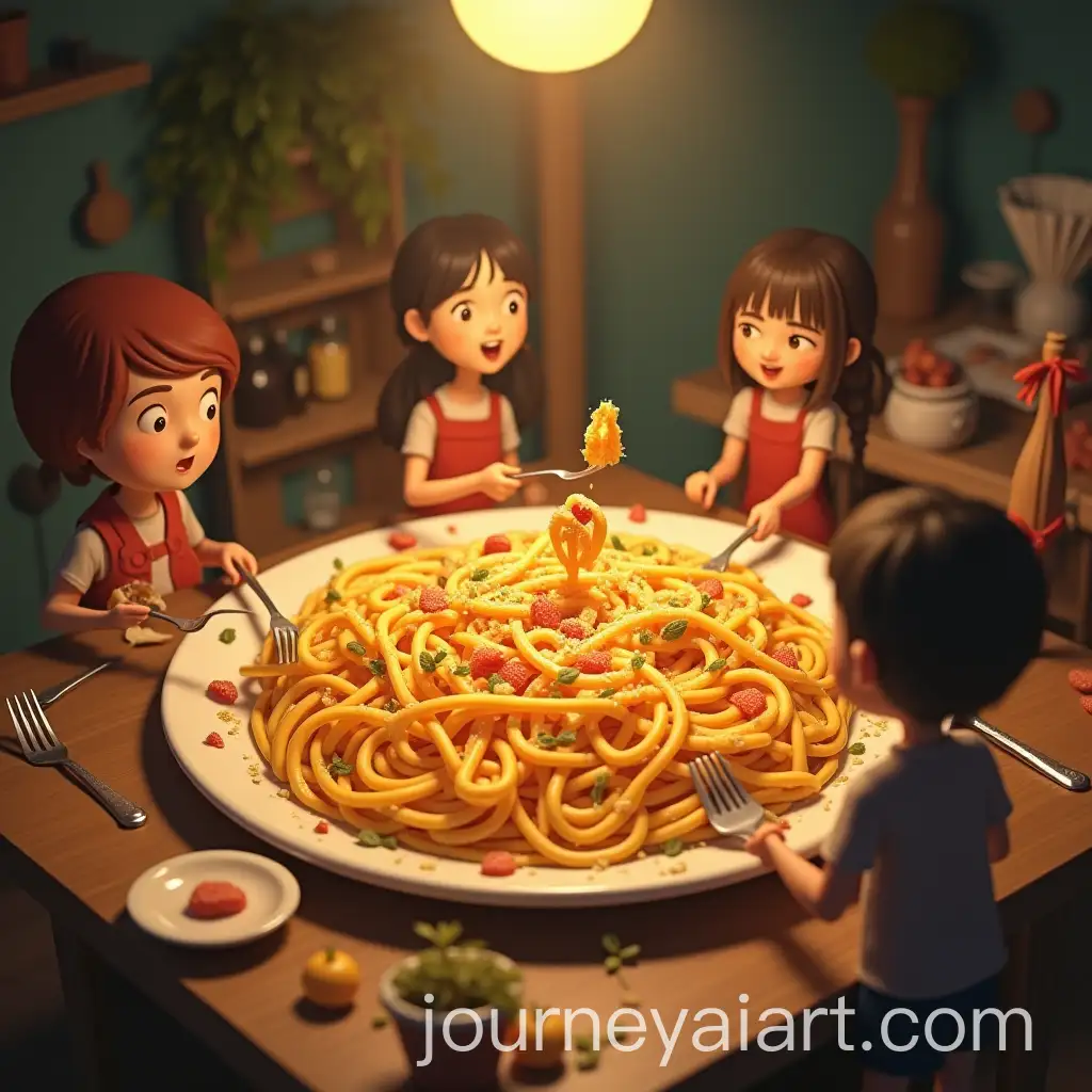 AI-Art-Prompt-ExpansionWhimsical-Scene-of-Tiny-People-Cooking-Pasta-on-a-Giant-Table-in-Studio-Ghibli-Style