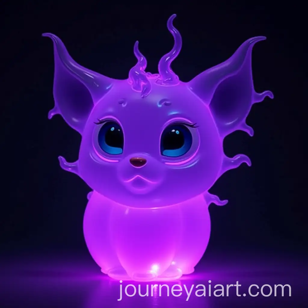 Glowing-Purple-Glass-Sculpture-with-Big-Eyes-in-Cinematic-Lighting