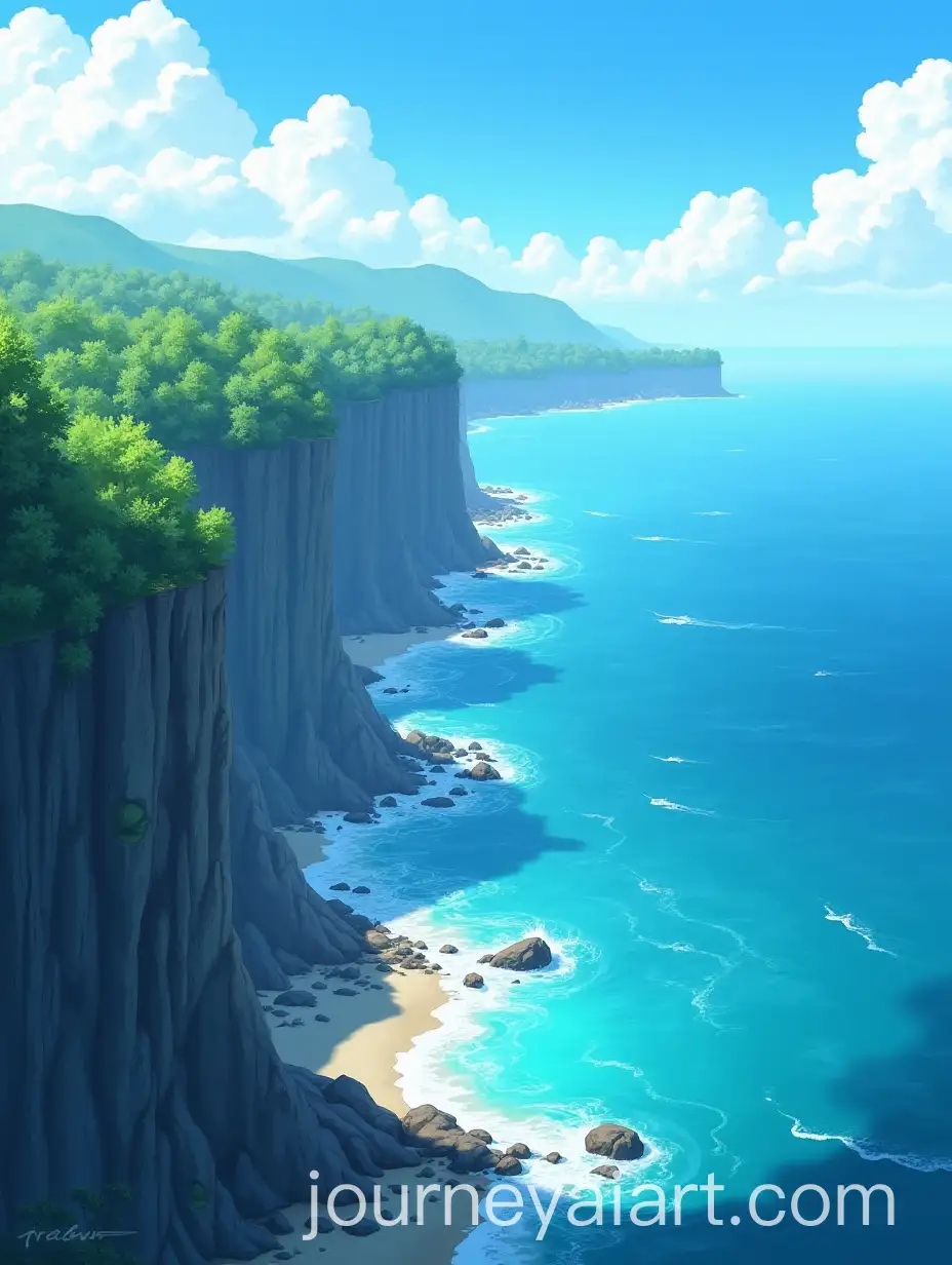 Anime-Style-Cliffside-Scenery-with-Sea-and-Forest