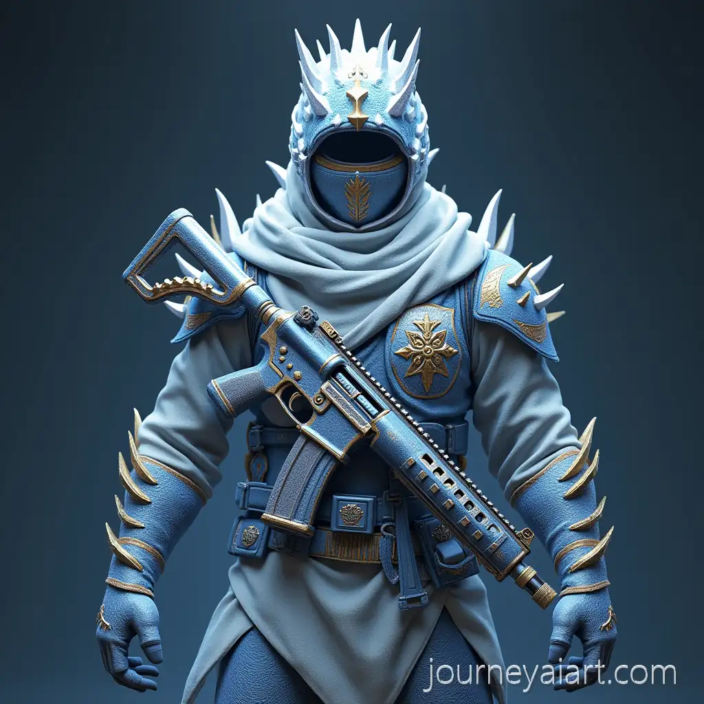 Male-Character-in-Ice-Dragon-ThemedIce-dragon-PUBG-character-PUBG-Outfit-with-Sniper-Rifle-and-Gear