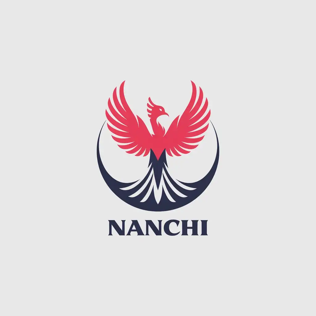 LOGO-Design-for-Nanchi-Elegant-Mythical-Bird-Symbol-with-Spiritual-Connotations-for-Religious-Industry