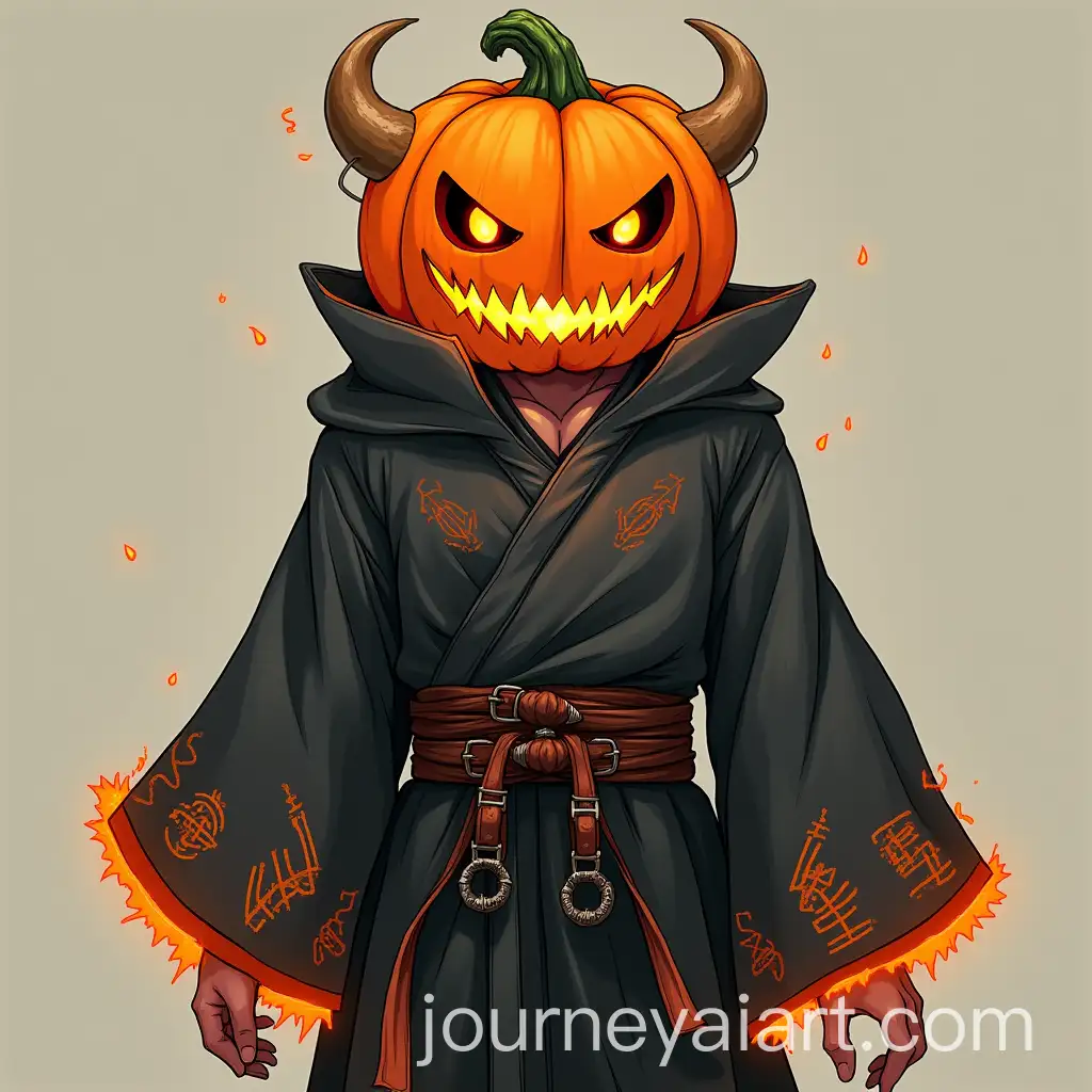 Demonic-Pumpkin-Headed-Character-with-Glowing-Cloak-and-Runes