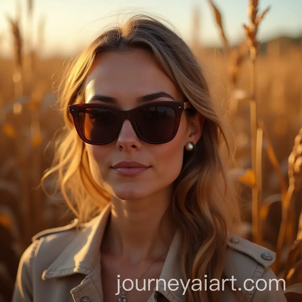 Fashionable-Woman-Wearing-Sunglasses-in-Urban-Corner