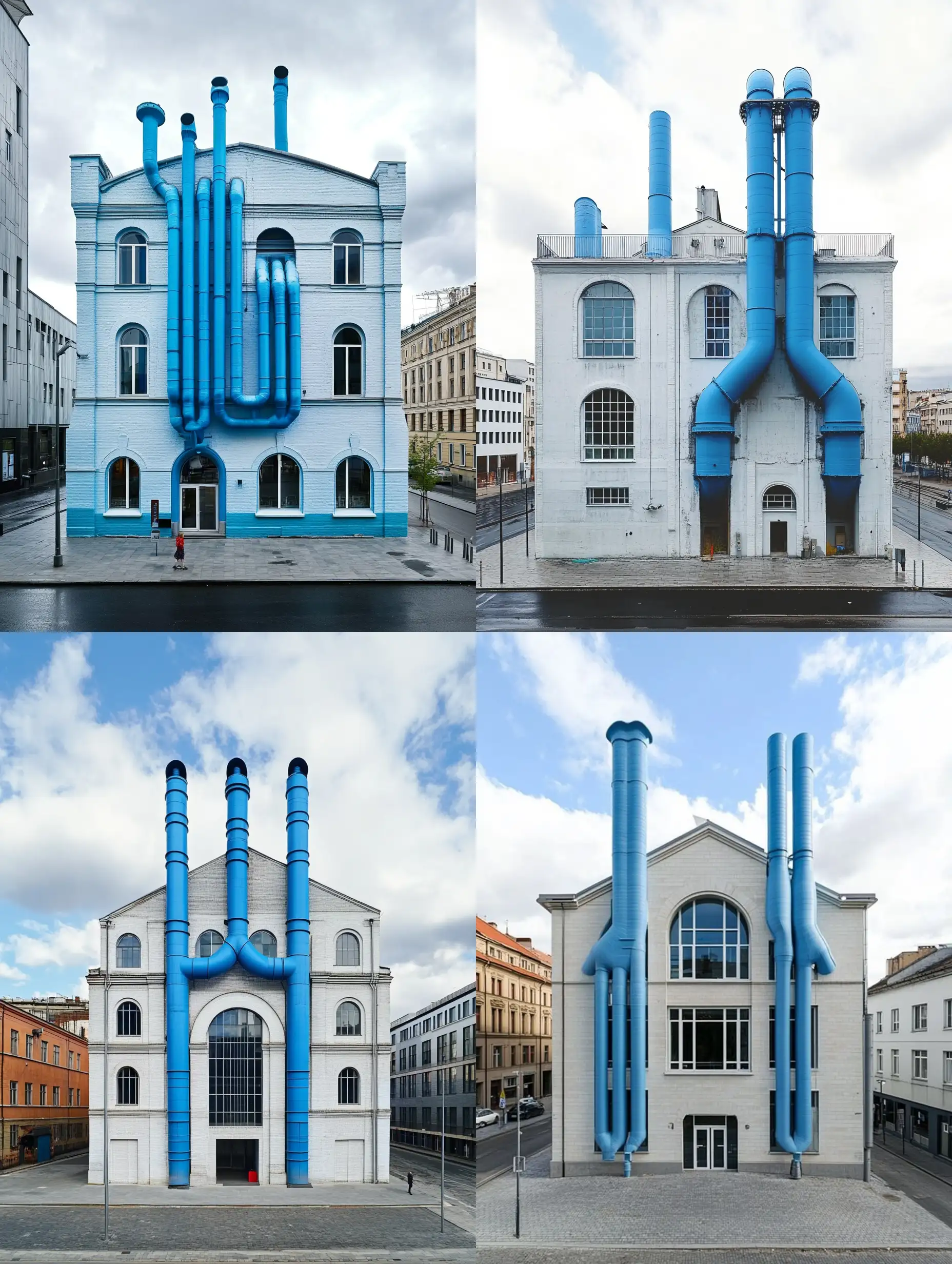 Cultural-House-with-Warship-Cannons-Emerging-from-Facade