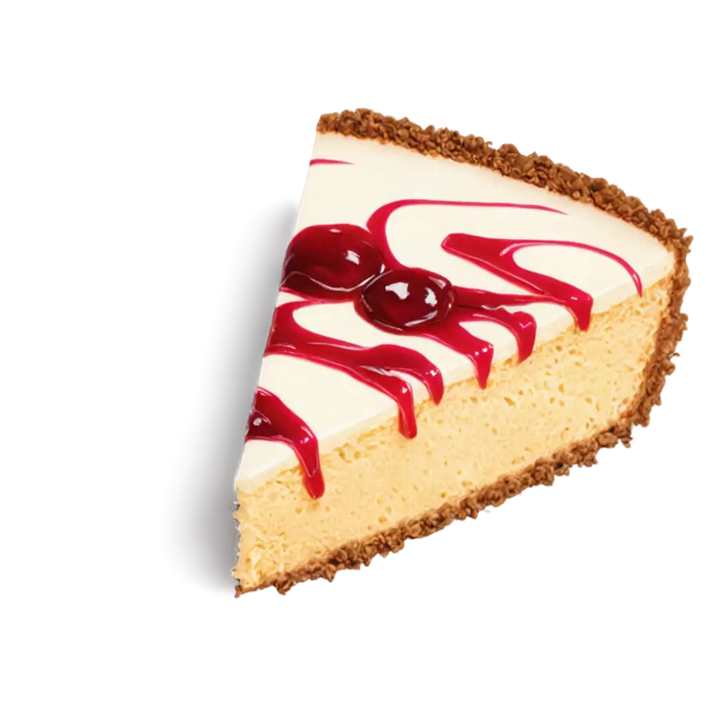 Triangular-Piece-of-Cheesecake-PNG-Artistic-Drawing-Concept