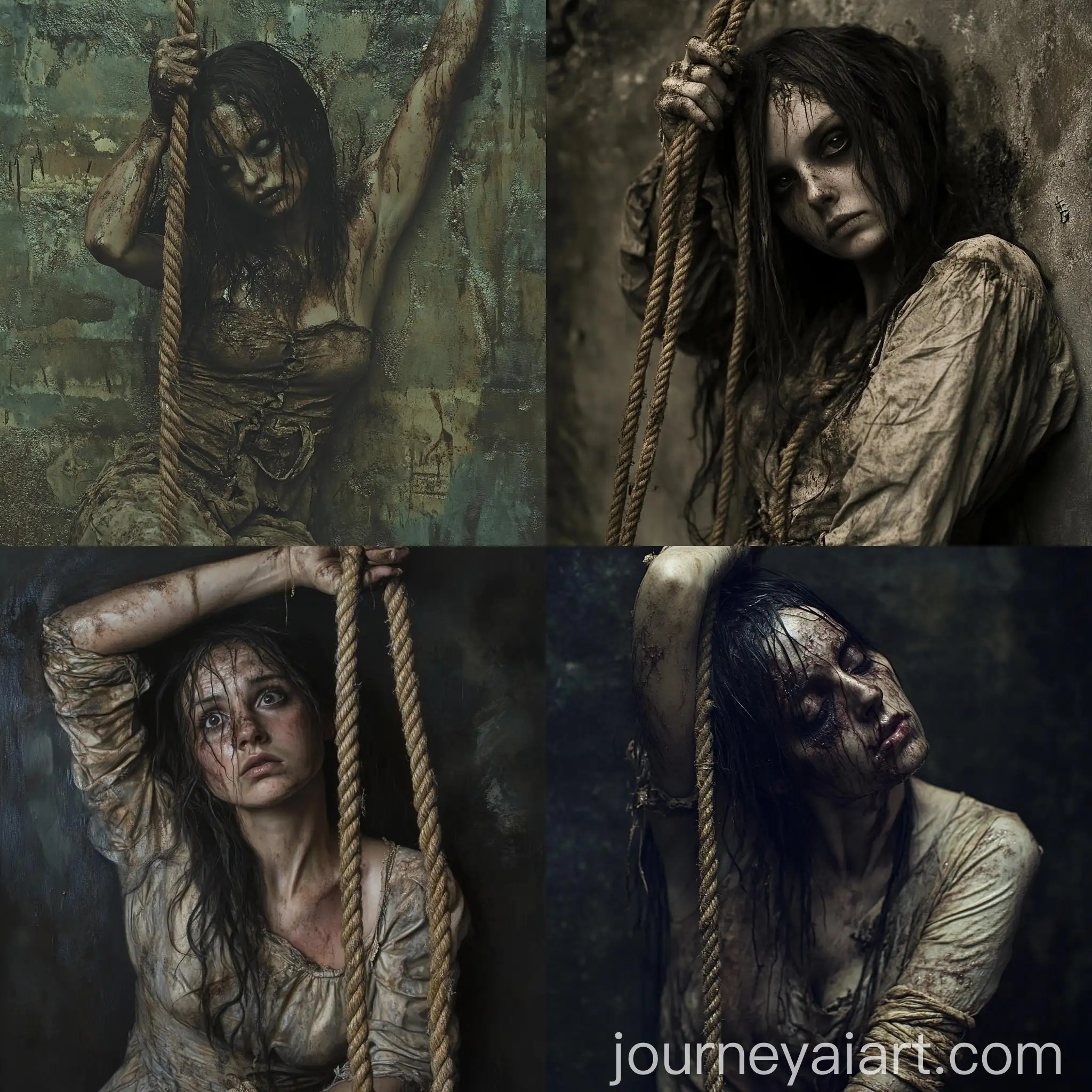 Creepy-Woman-with-Long-Dark-Hair-Holding-Rope