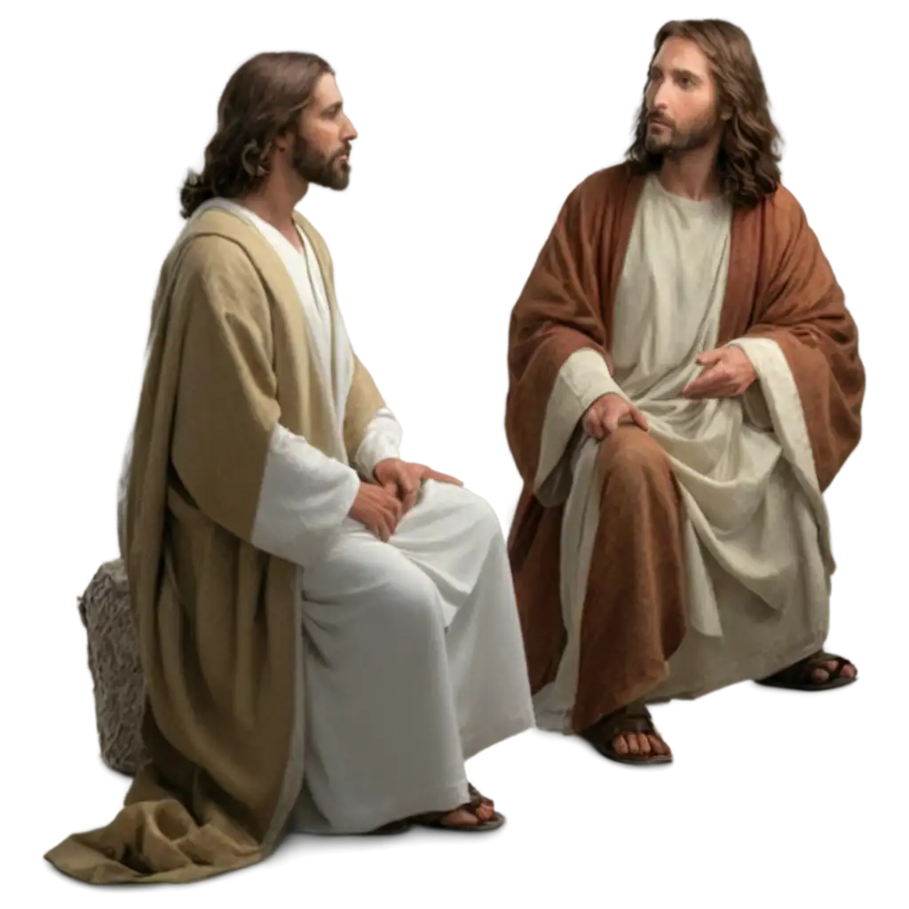 Jesus-Christ-Speaking-with-the-Apostles-PNG-Image-HighQuality-Religious-Artwork