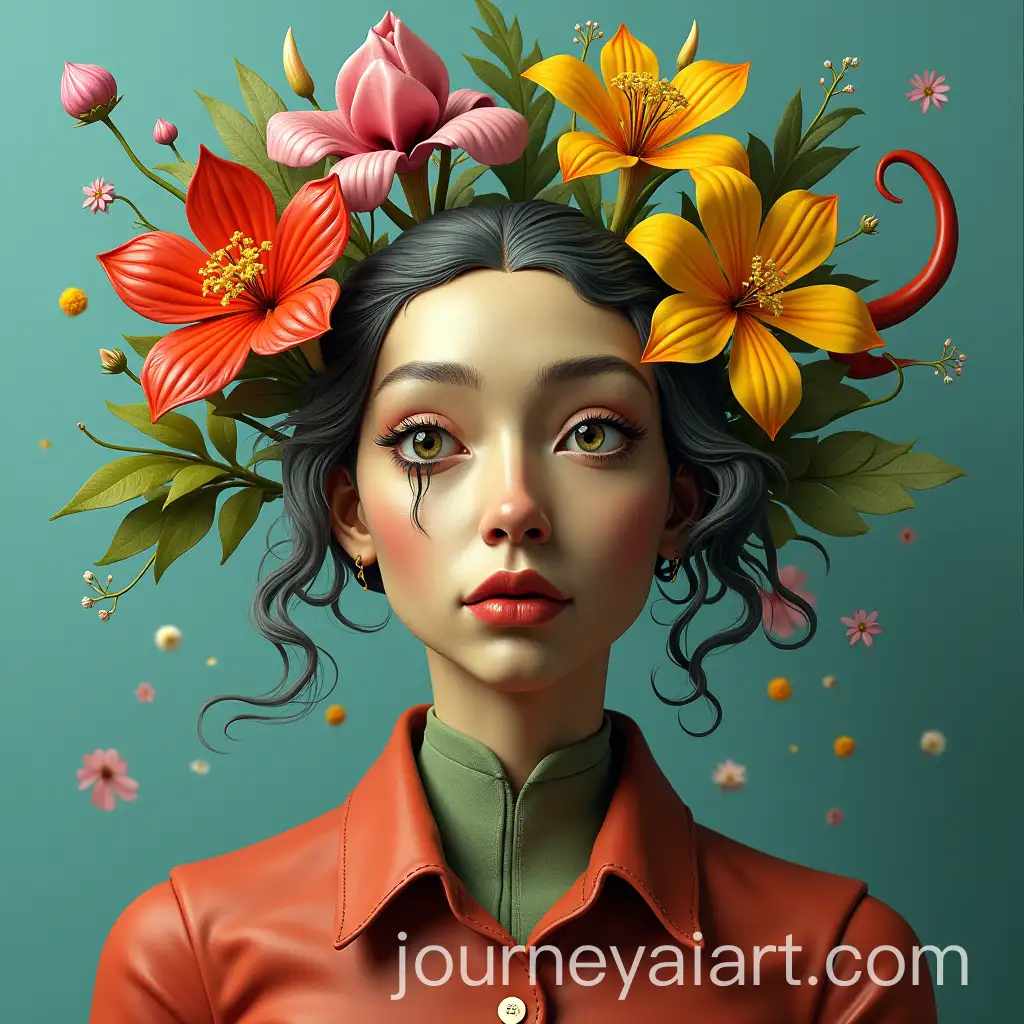 Surreal-PlantInspired-SelfPortrait-Inspired-by-Salvador-Dals-SelfPortrait-Pansy