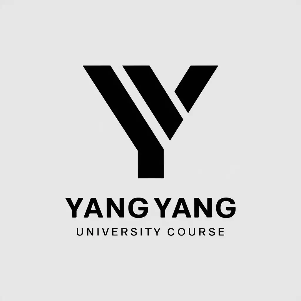 a vector logo design,with the text "yangyang university course", main symbol:YYCLASS,Moderate,be used in Education industry,clear background