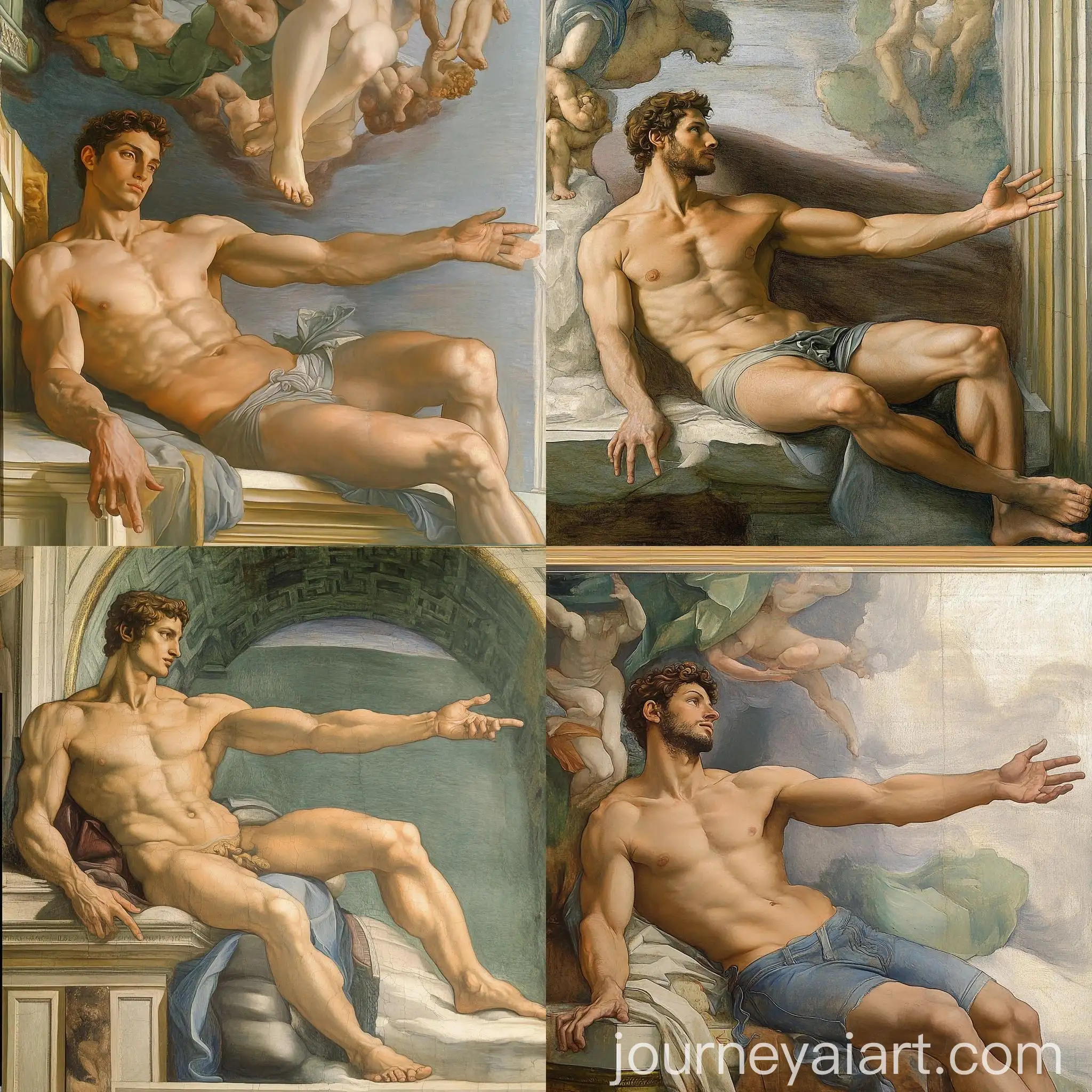 Man-Wearing-Casual-Clothes-in-the-Style-of-The-Creation-of-Adam