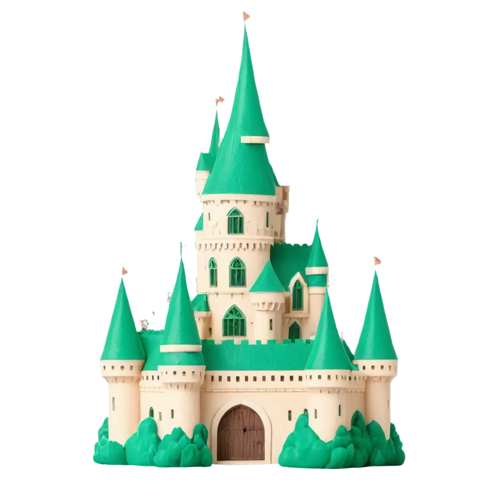 Create-a-CreamColored-Kawaii-Style-Castle-PNG-Image-with-Green-Accents