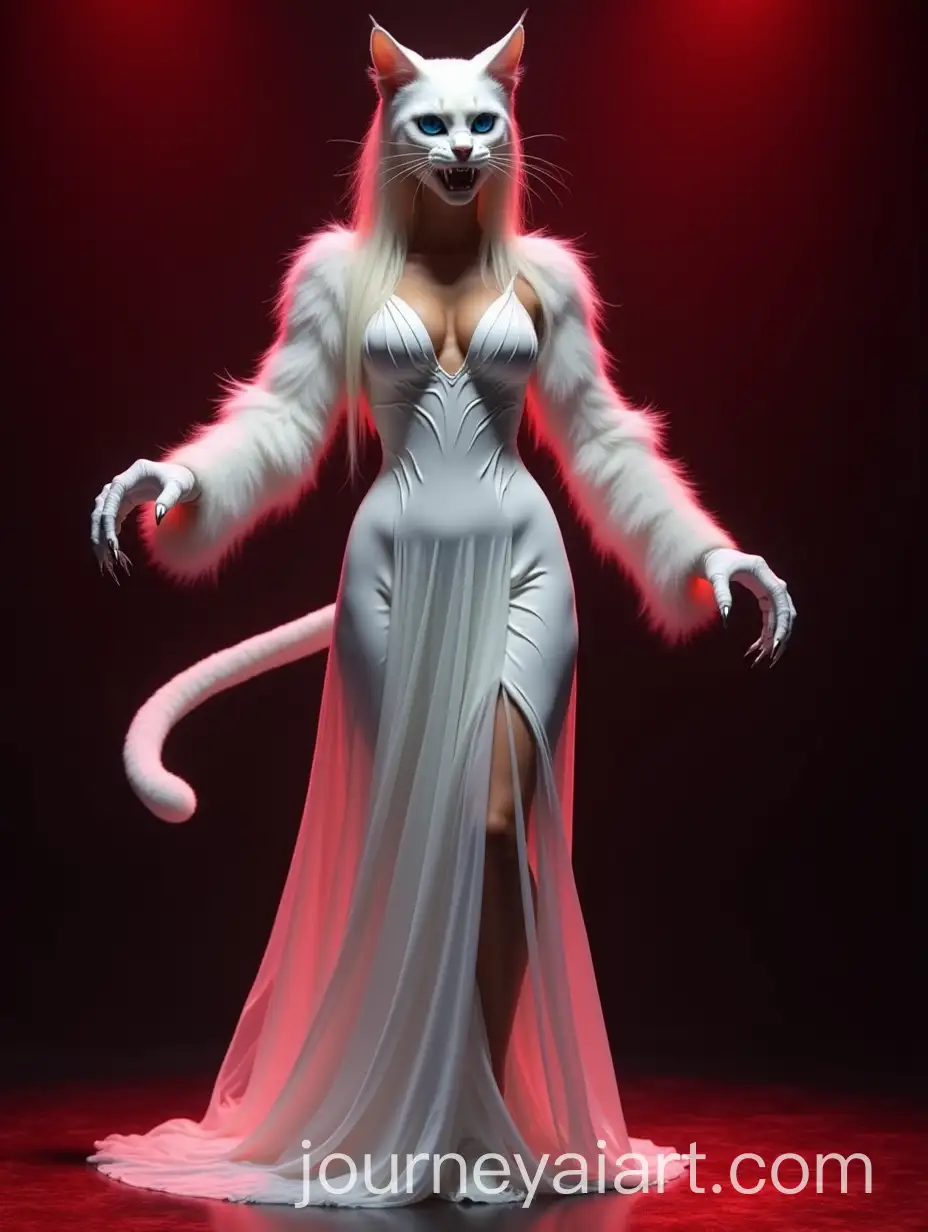 Magician-and-Cat-Merge-into-a-Menacing-Hybrid-Creature-on-Stage