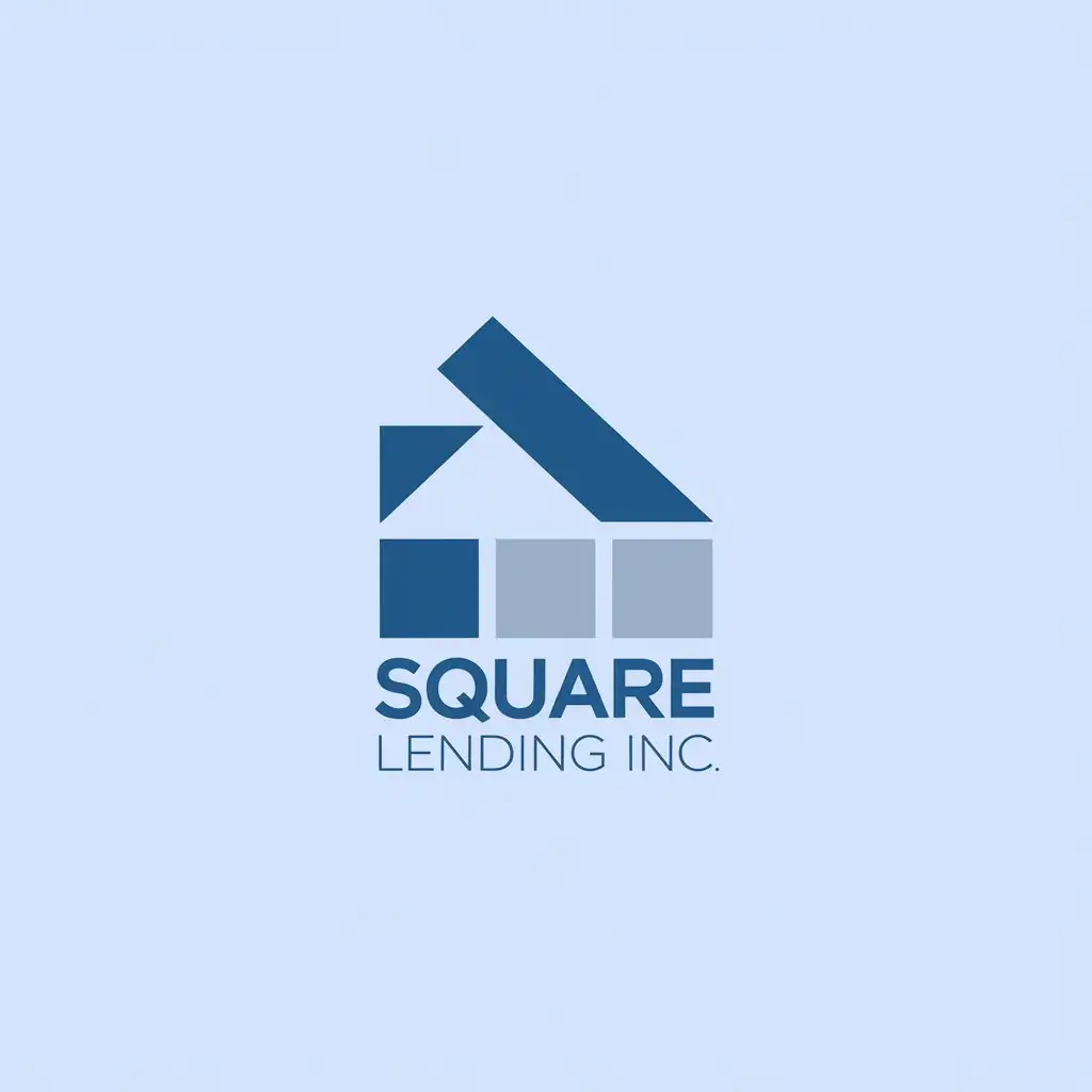 LOGO Design For Square Lending Inc Minimalist and Clean with Trustworthy and Safe Imagery