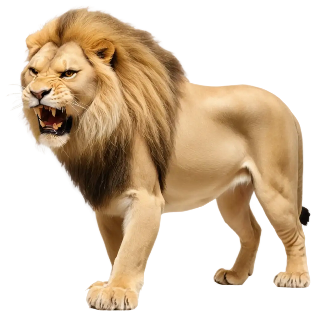 Realistic-Roaring-Angry-Beige-Lion-PNG-Image-Superb-Quality-and-Detail