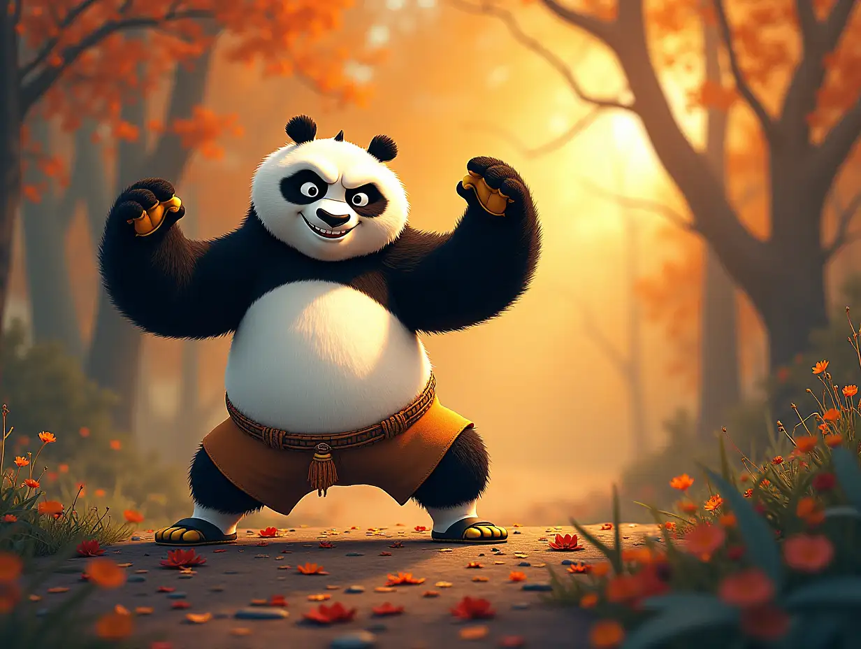 Kung Fu Panda poster, make it cute