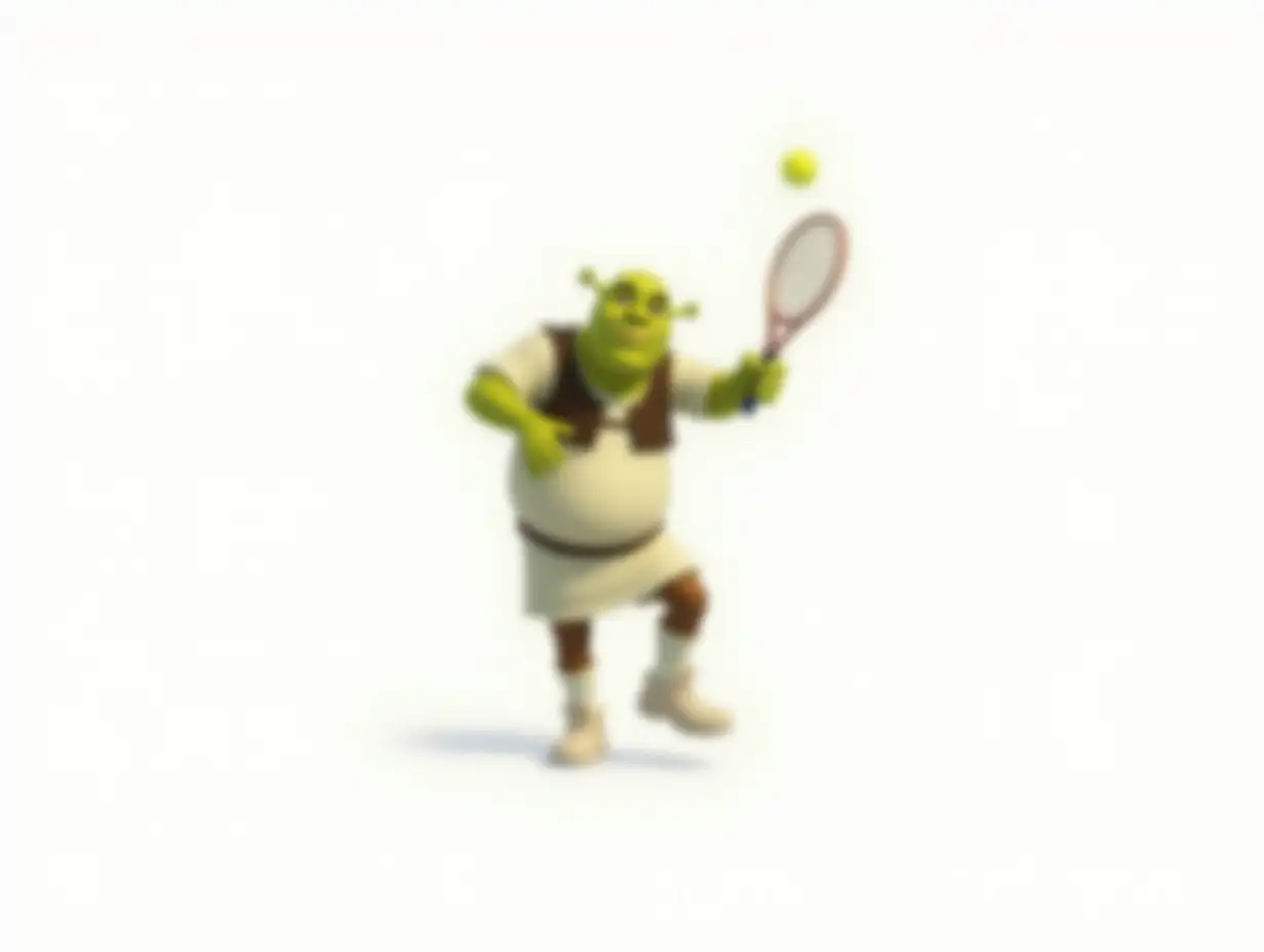 Shrek-the-Tennis-Player-Jumping-to-Hit-a-High-Ball