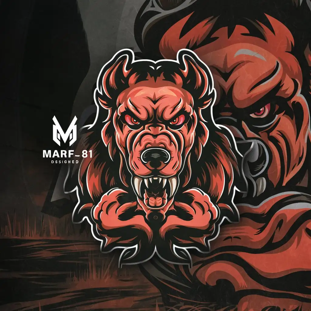 Mystical Hellhound and Cosmic Logo Design