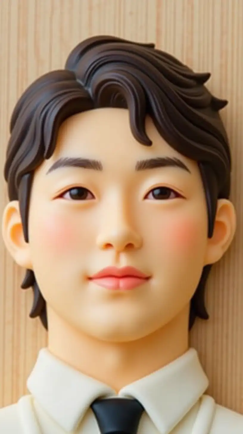 Japanese DIY Candy Kit Face of a Young Man in Candy Form