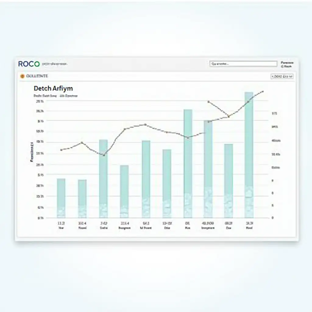 A interactive chart that shows emerging digital marketing trends