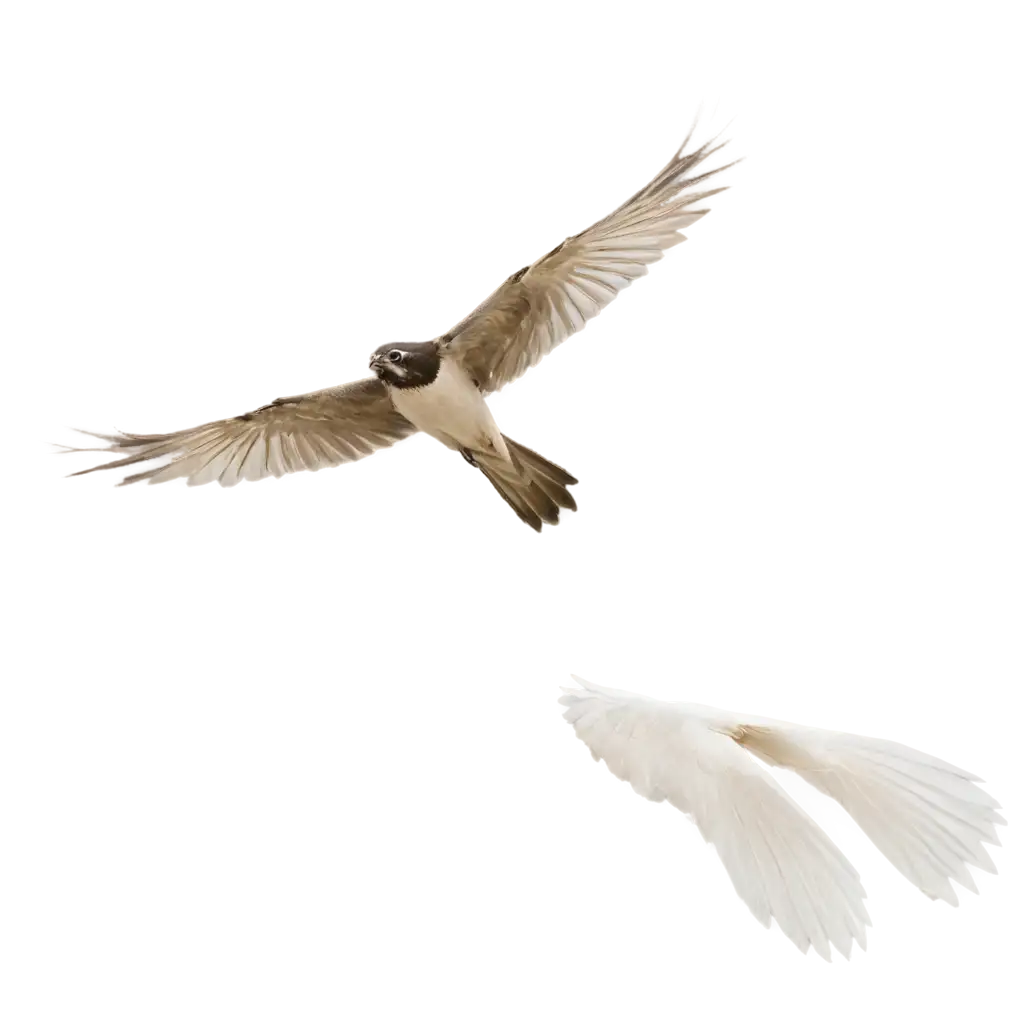 Transparent-PNG-Image-of-a-Bird-Flying-for-Creative-and-Professional-Use