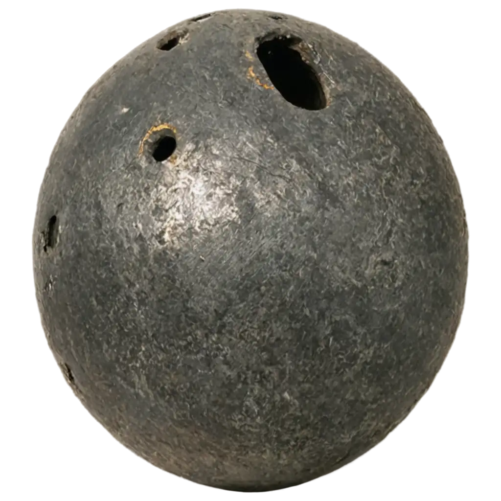 HighQuality-PNG-Image-of-a-WornOut-Iron-Ball-Enhance-Visual-Impact-and-Detail-Clarity