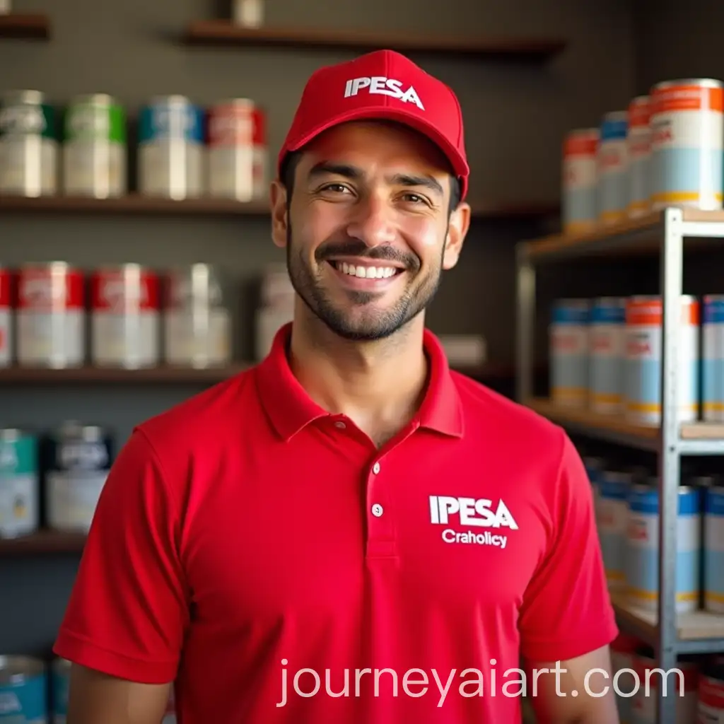 Latino-Man-Working-as-IPESA-Distributor-in-a-Paint-Store