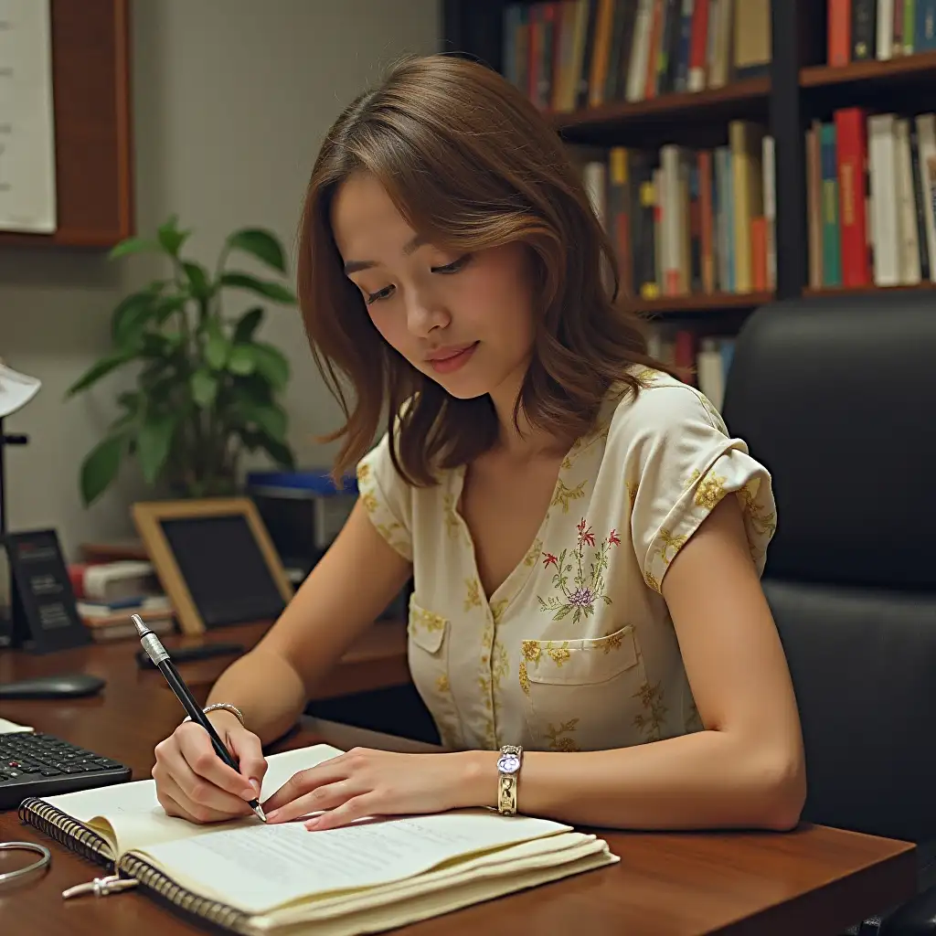 Focused-Student-Engaged-in-Study-Session-at-a-Cozy-Desk